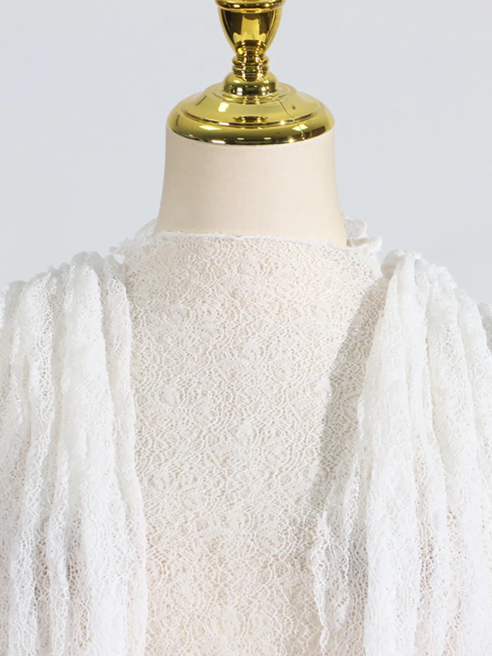 Ruffled Hem Lace Mini Dress, image 6