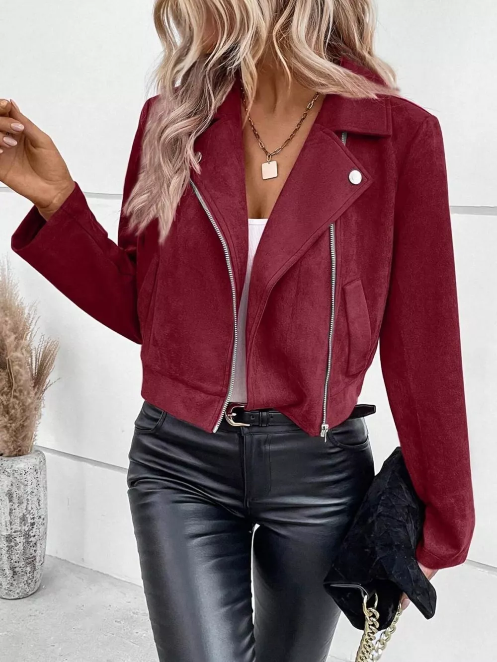 Zip Up Cropped Jacket, image 3