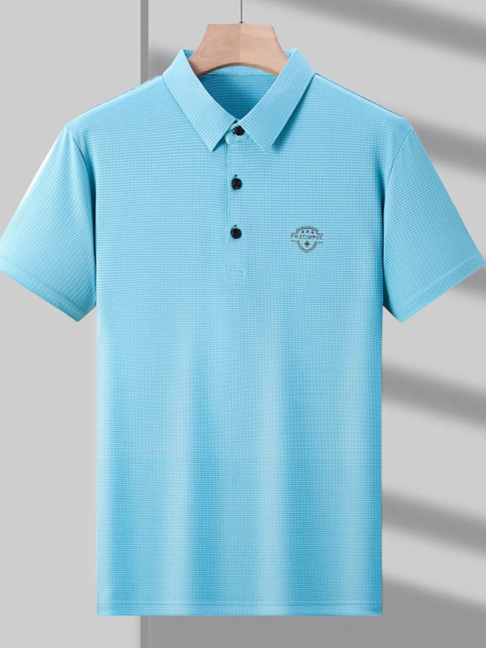 Men's Plus Size Breathable Short Sleeve Polo, image 5
