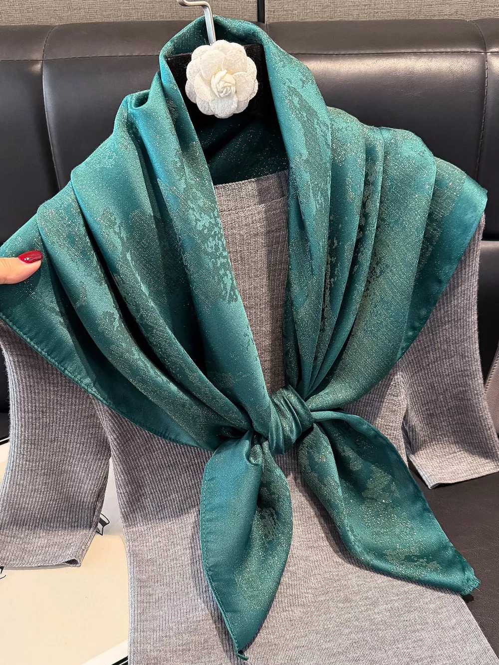 Lightweight Silk Scarf, image 7