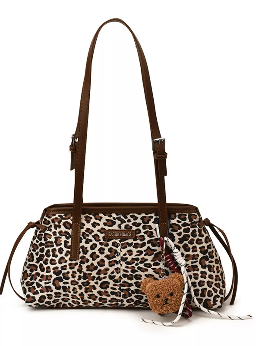 Leopard Adjustable Strap Shoulder Bag, image 5