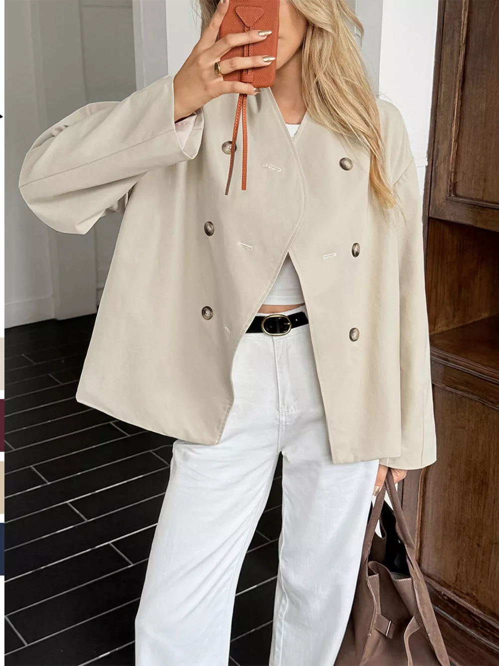 Double-Breasted Long Sleeve Jacket, image 2