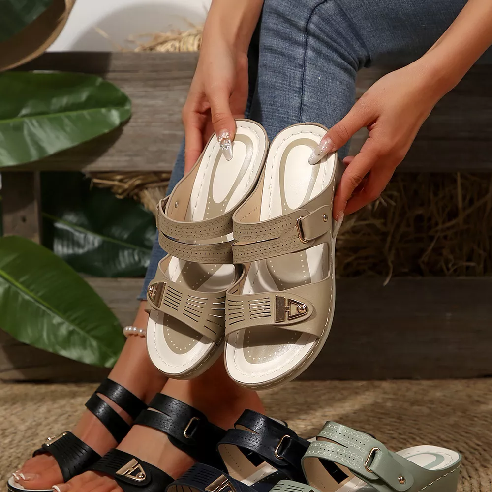 Open Toe Wedge Sandals, image 5