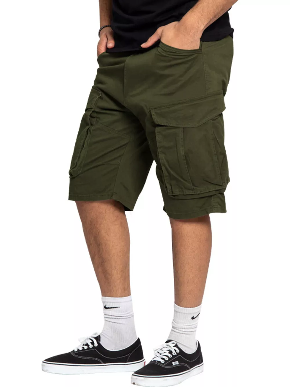 Men's Full Size Cargo Shorts with Multiple Pockets Plus Size, image 9