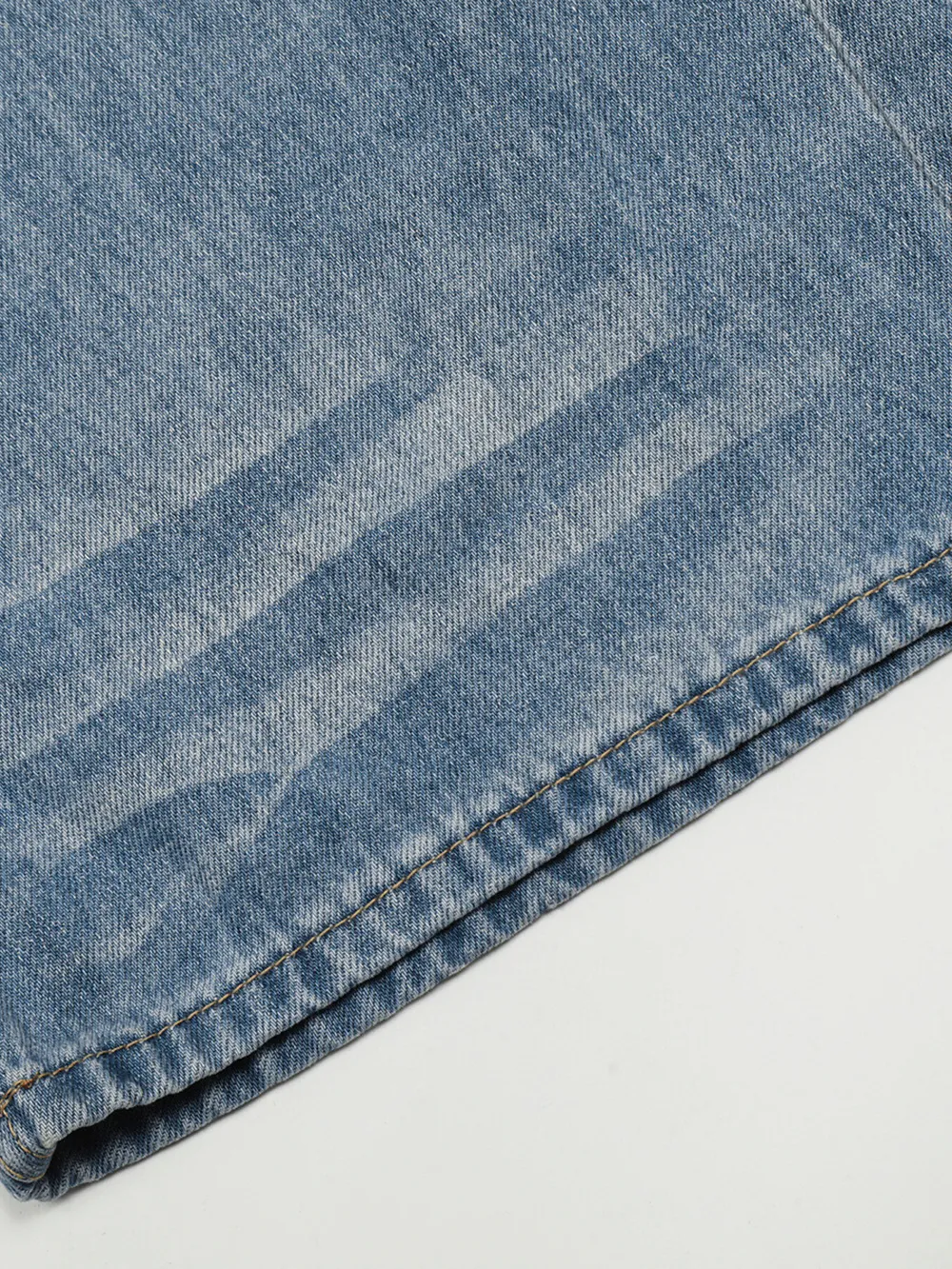 Men's Wide Leg Wash Jeans, image 7
