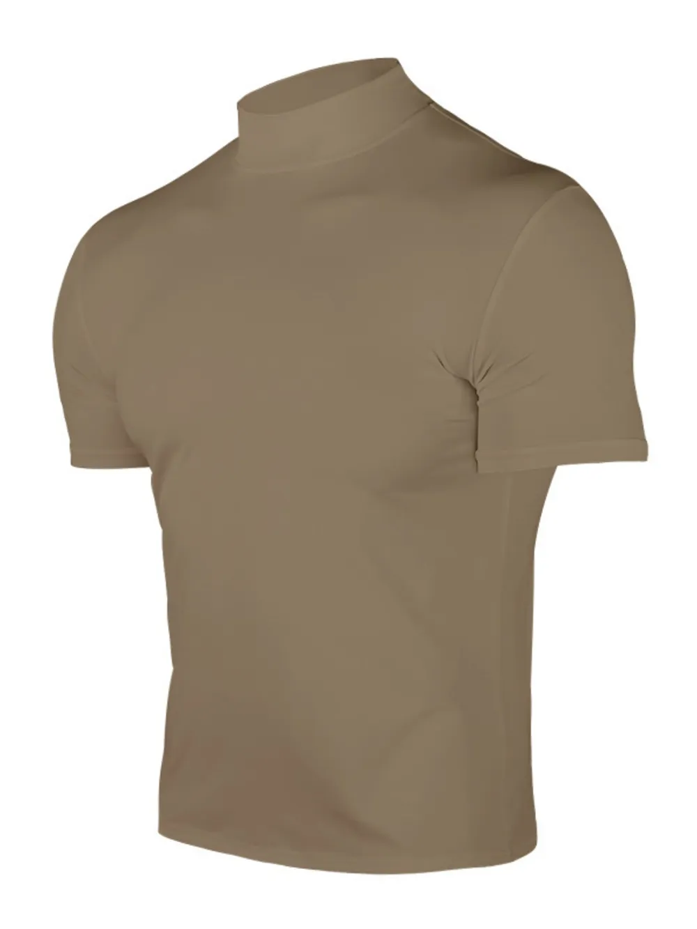 Men's Full Size Turtleneck Short Sleeve T-Shirt Plus Size, image 3