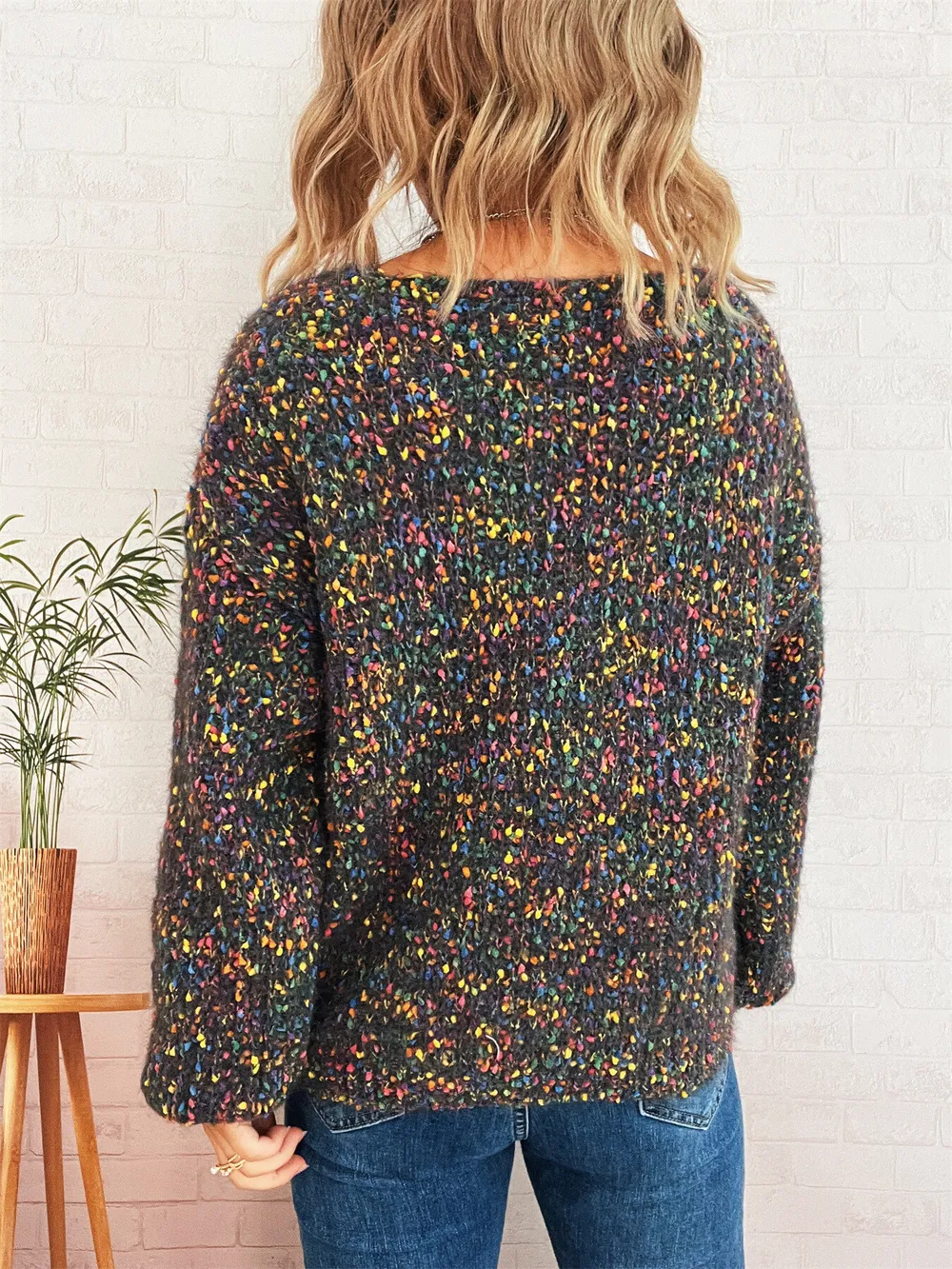 Colorful Long Sleeve Sweater, image 17