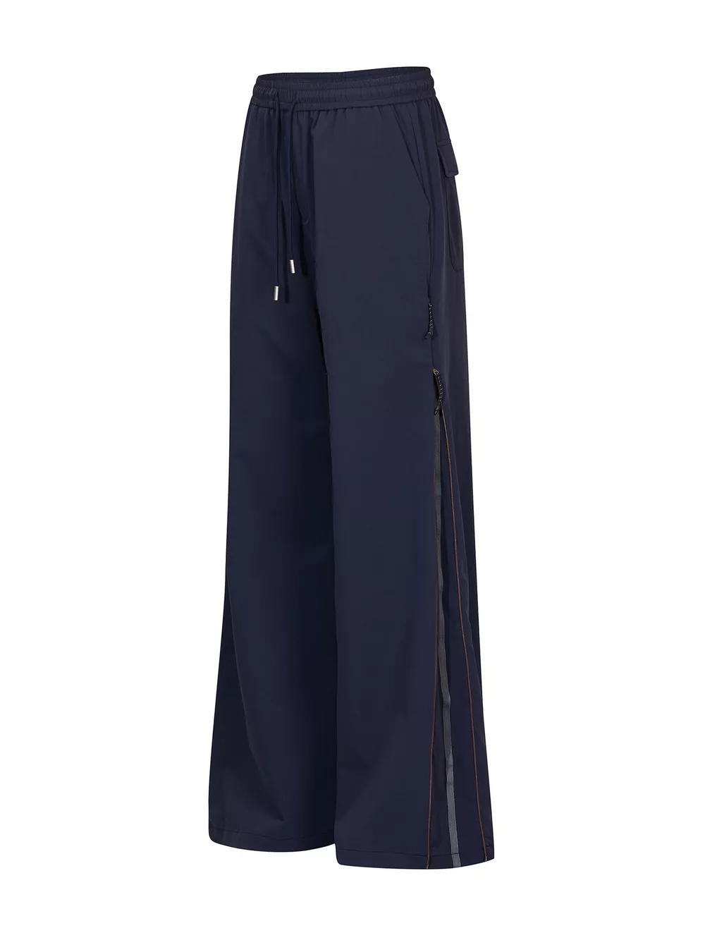 Men's High-Waisted Wide-Leg Pants with Side Stripe Detail, image 8