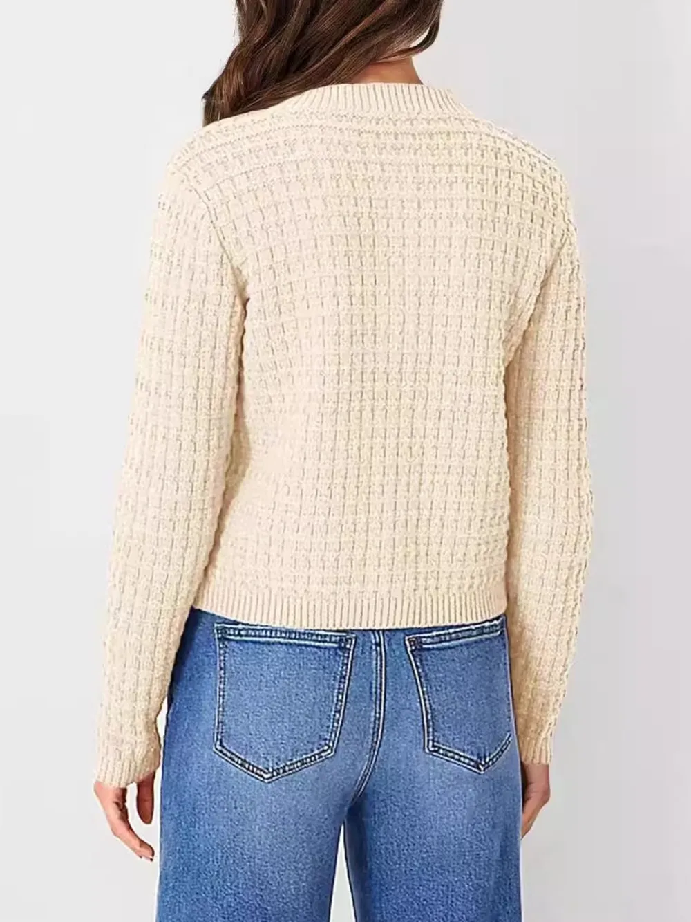 Button-Up Long Sleeve Cardigan, image 3