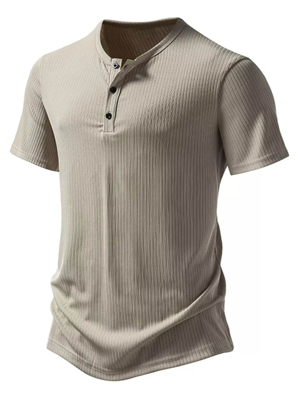 Men's Button Detail Short Sleeve T-Shirt, image 12