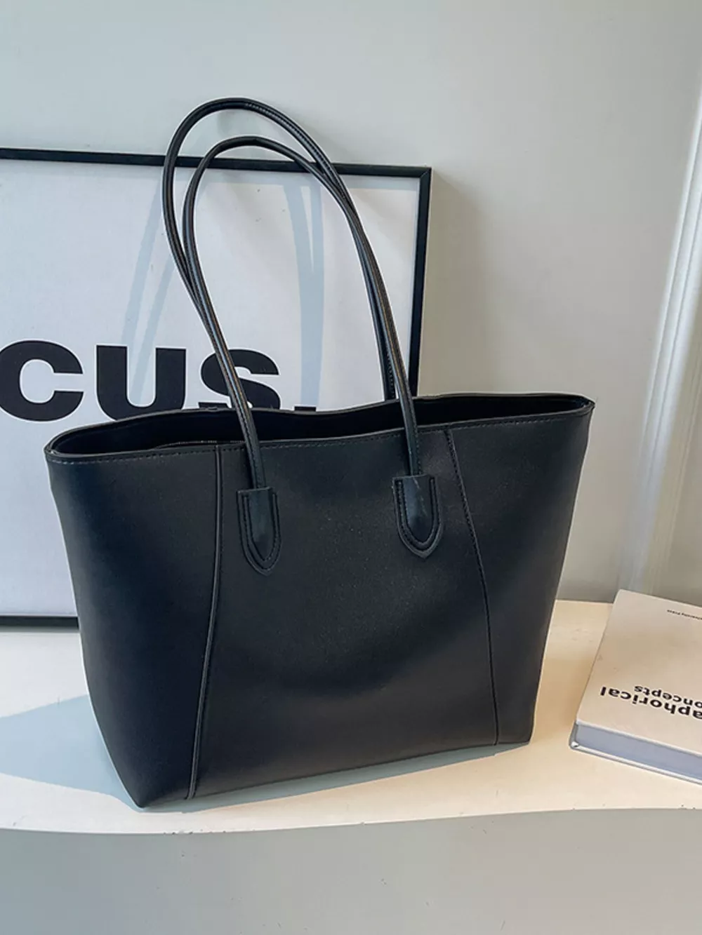 Leather Tote Shoulder Bag