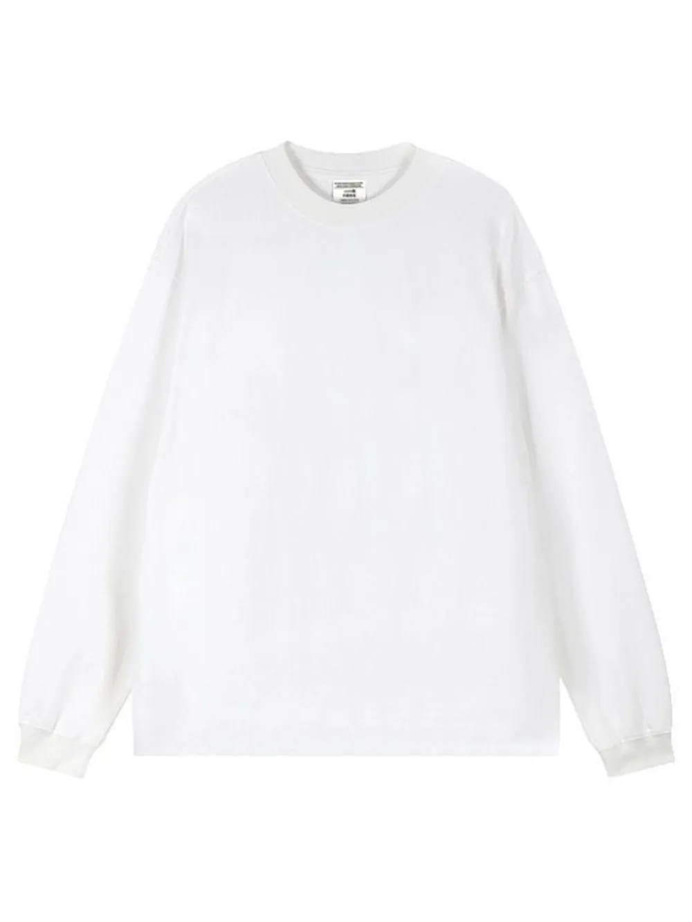 Men's Plus Size Round Neck Long Sleeve T-Shirt, image 2
