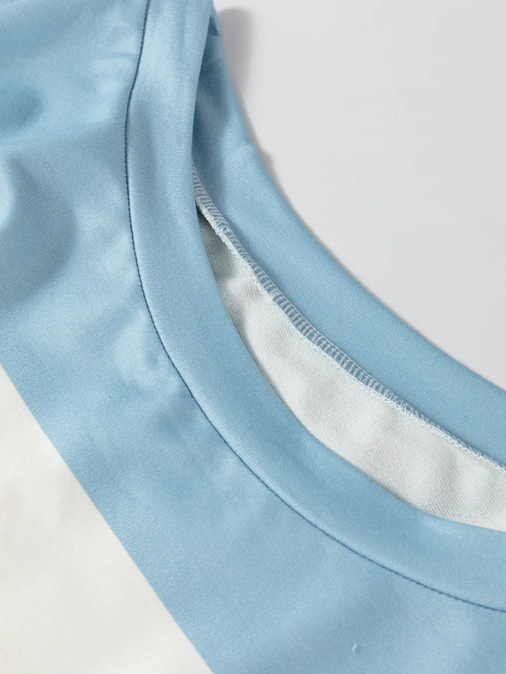 Color Block Drop Shoulder Long Sleeve Top, image 13