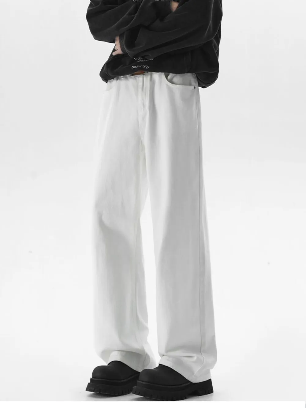 Men's Full Size Wide Leg Jeans Plus Size, image 4