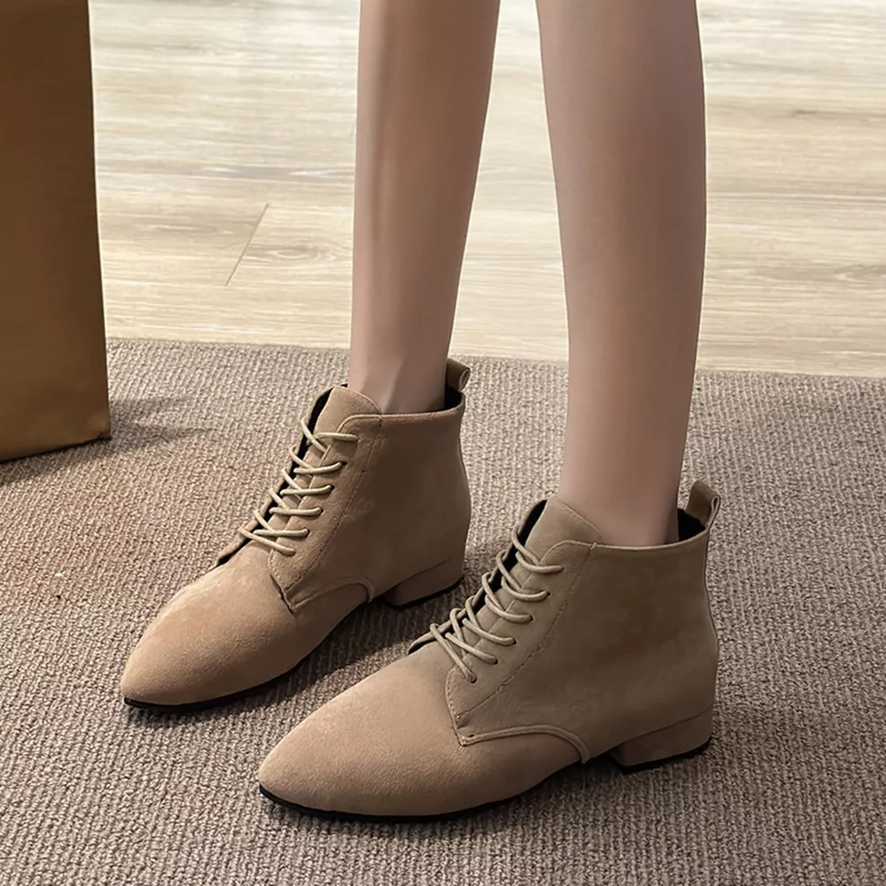 Point Toe Block Heels Boots, image 3