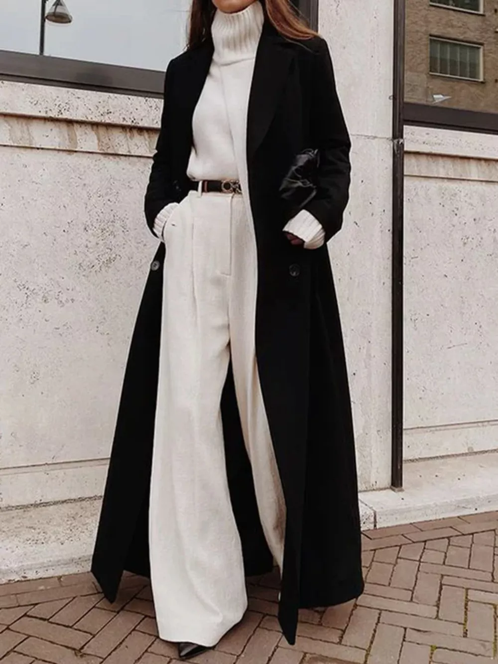 Double-Breasted Longline Overcoat, image 3