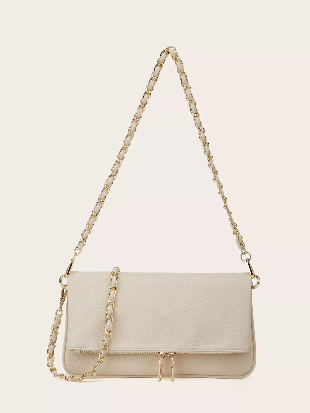 PU Leather Chain Strap Shoulder Bag, image 9
