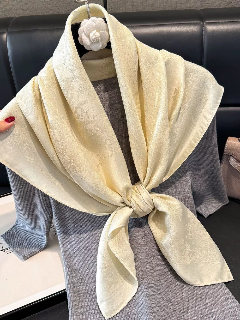 Lightweight Silk Scarf, image 22