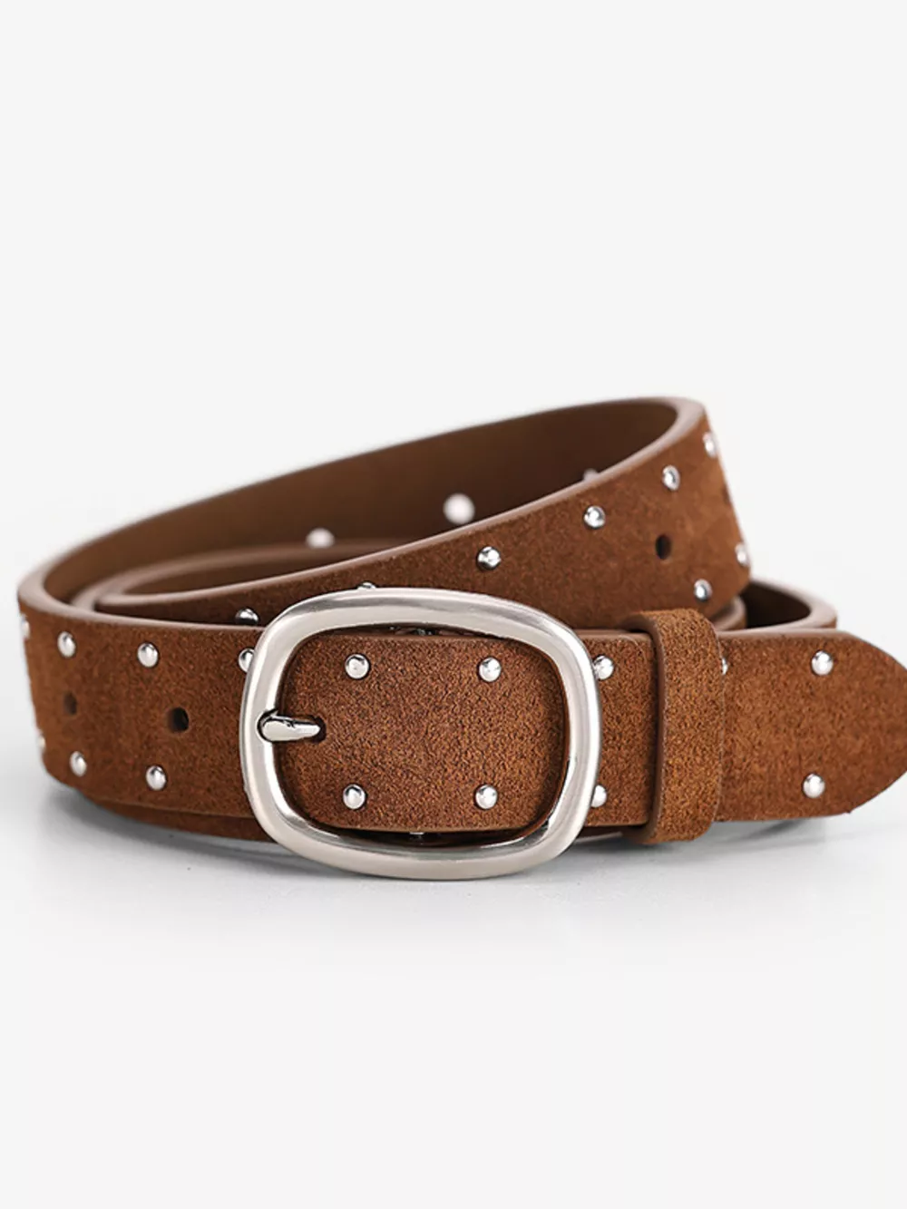 Studded Silver Buckle Belt, image 5