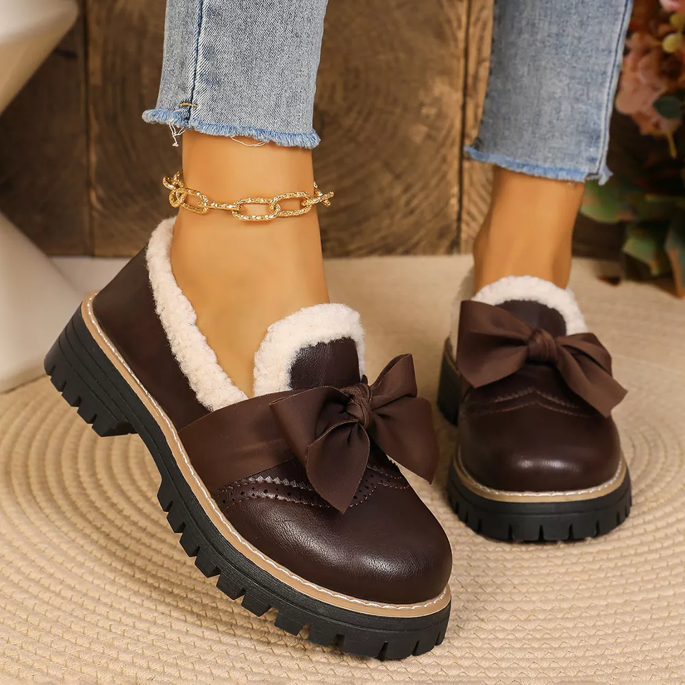Bow Round Toe Loafers, image 6