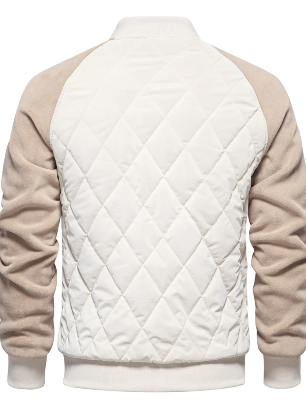 Men's Quilted Snap Down Long Sleeve Jacket, image 3