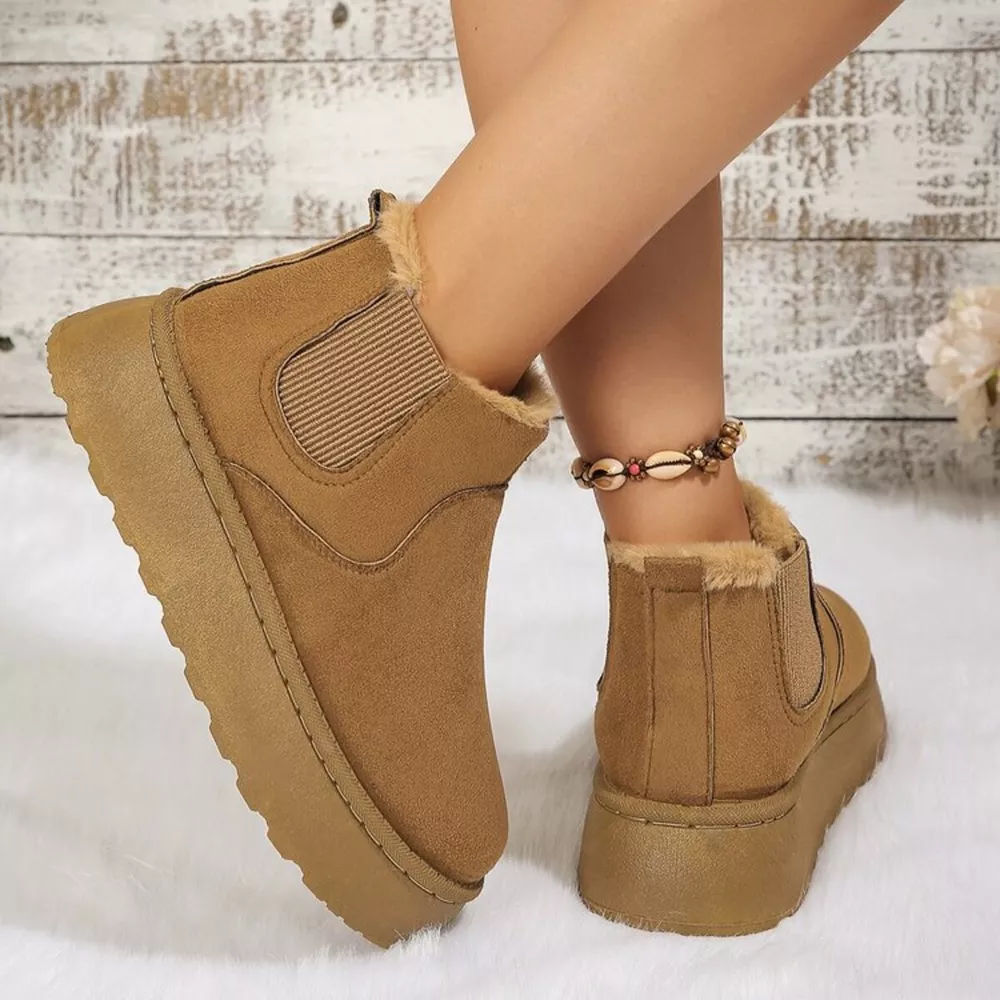Round Toe Platform Ankle Boots, image 11