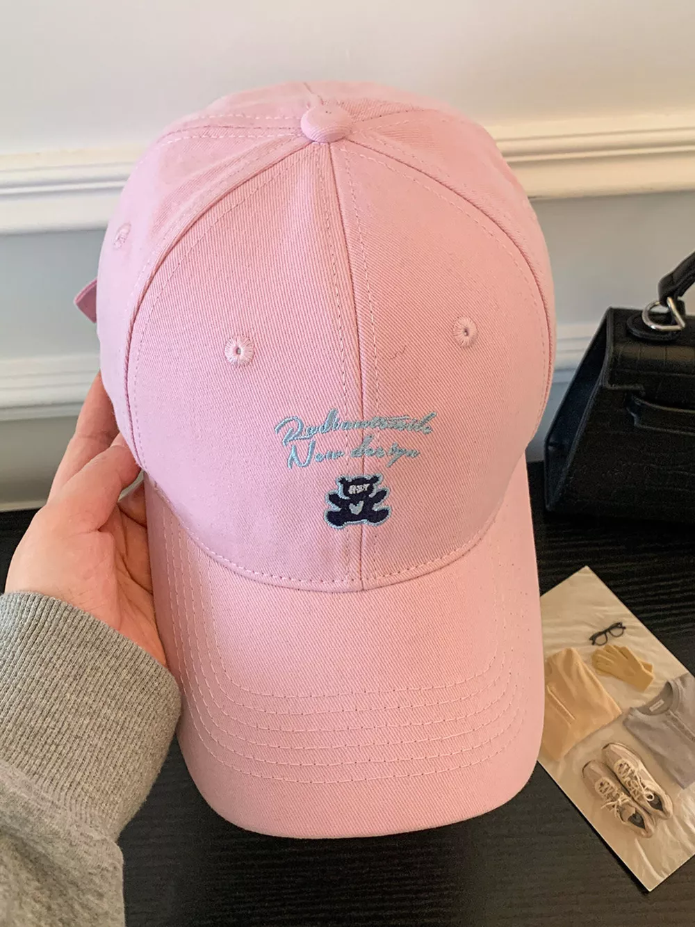 Washed Embroidered Baseball Cap, image 6