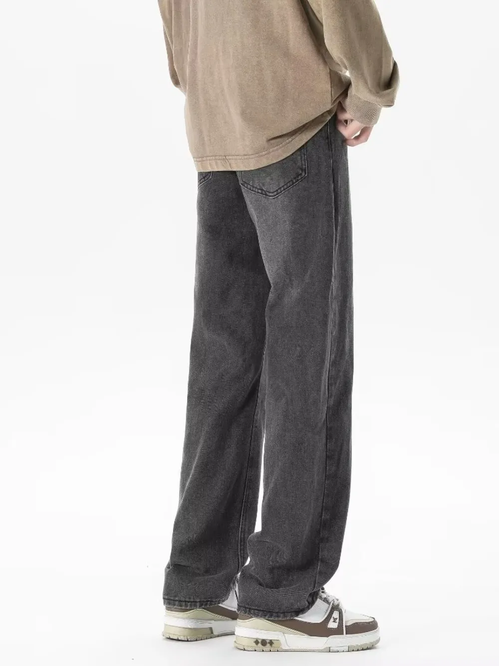 Full Size Vintage Wash Loose Fit Jeans Plus Size, image 5