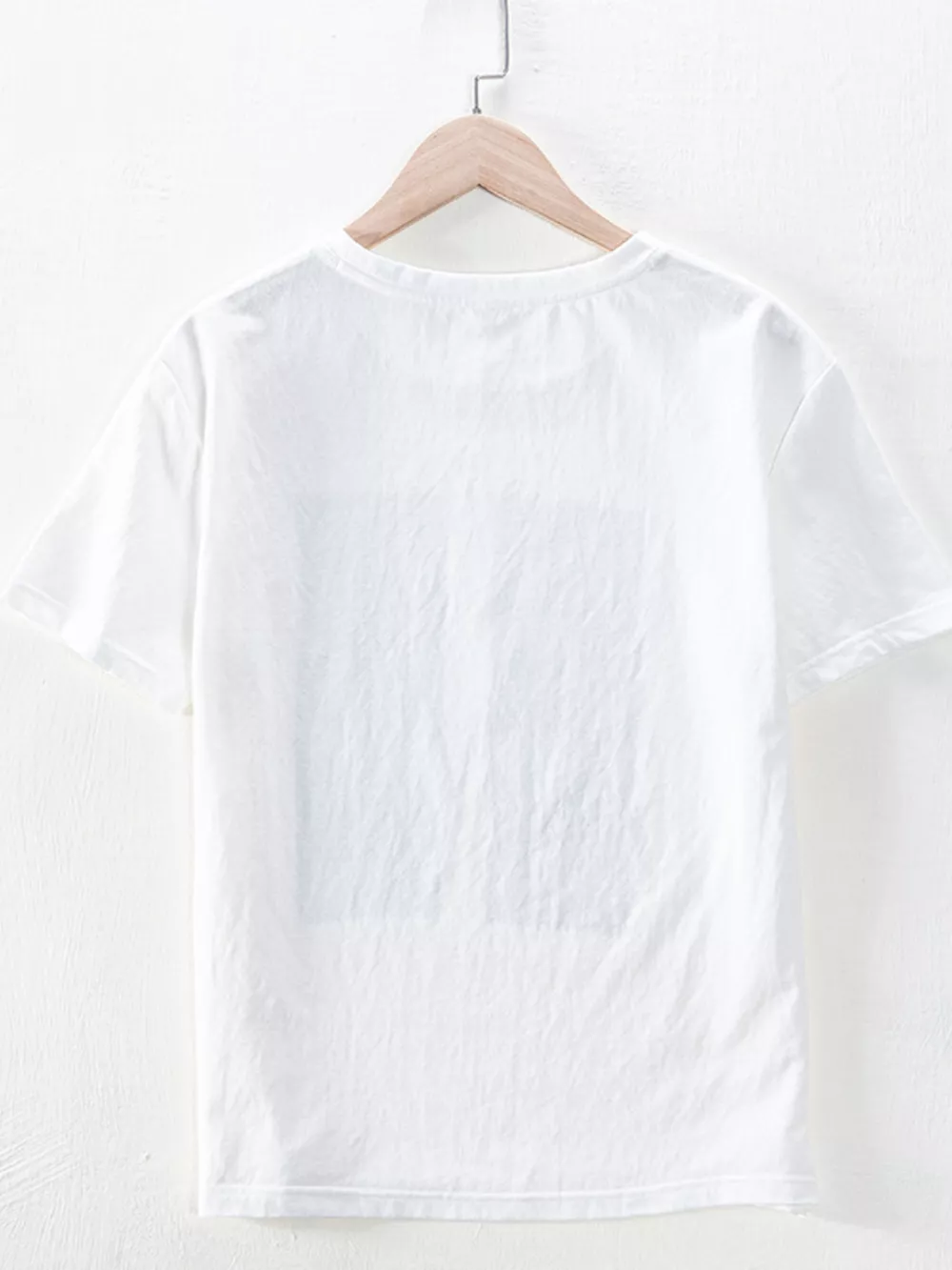 Men's Plus Size Round Neck Short Sleeve T-Shirt, image 2