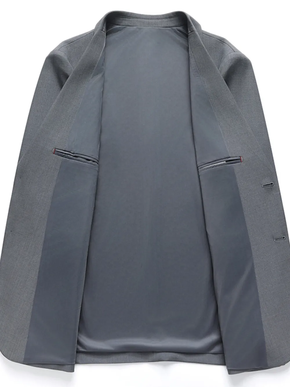 Men's Lapel Collar Long Sleeve Blazer, image 3