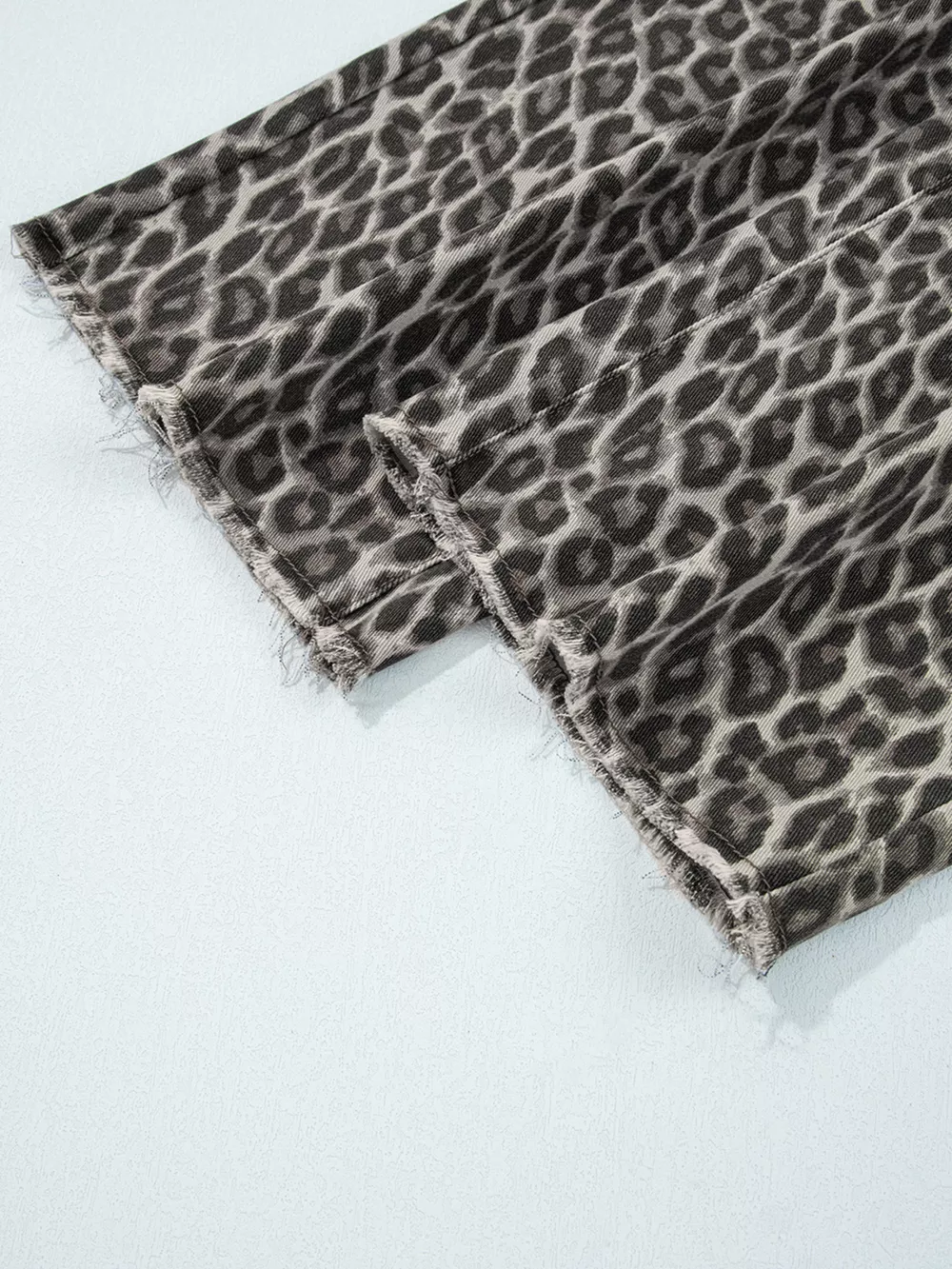 Leopard Straight Loose Leg Jeans, image 4