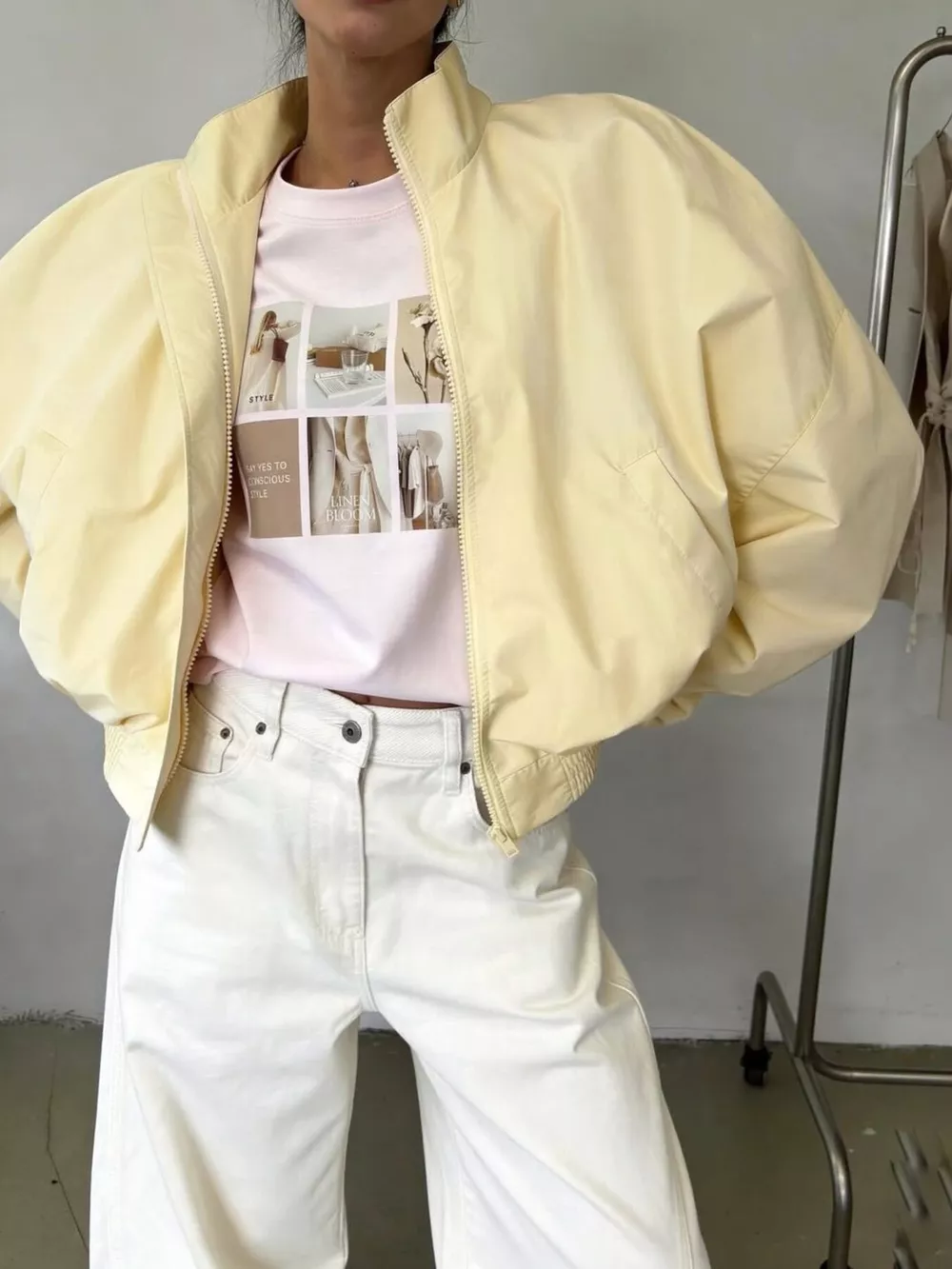 Zip Up Oversized Bomber Jacket, image 5