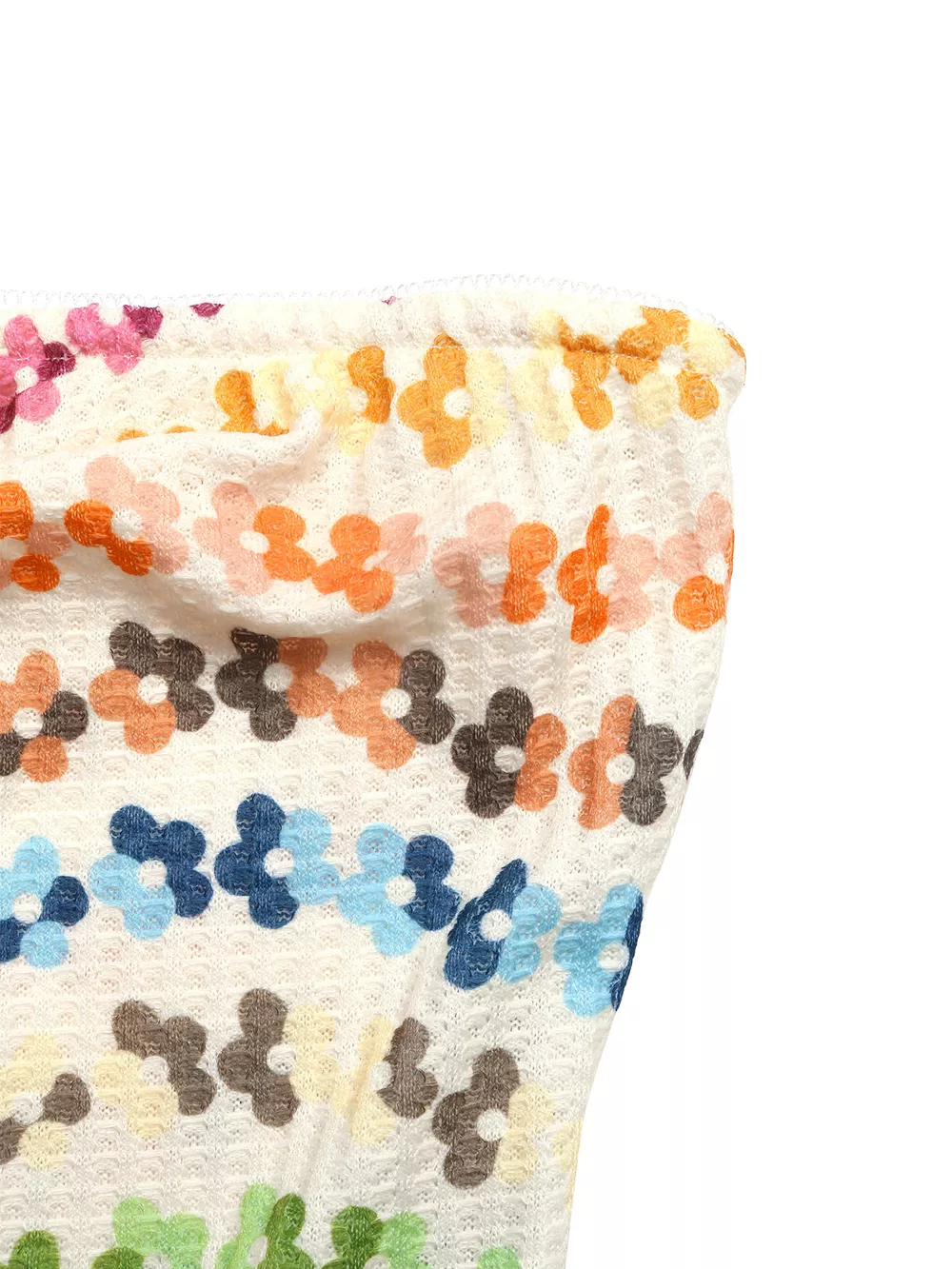 Floral Ruched Tube Top, image 4