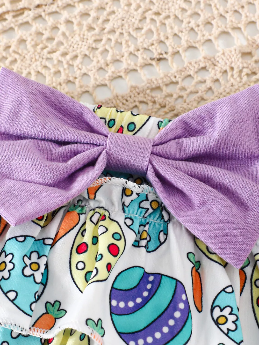 Children's Easter Graphic Bodysuit and Skirt Set with Headband, image 4