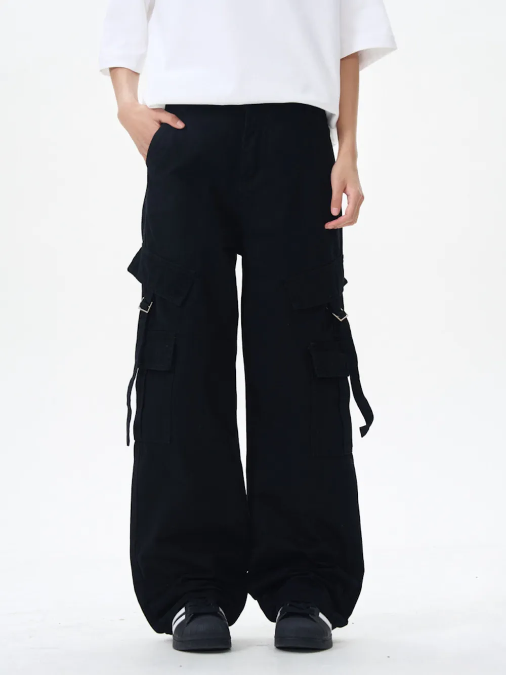 Men's Wide Leg Cargo Pants