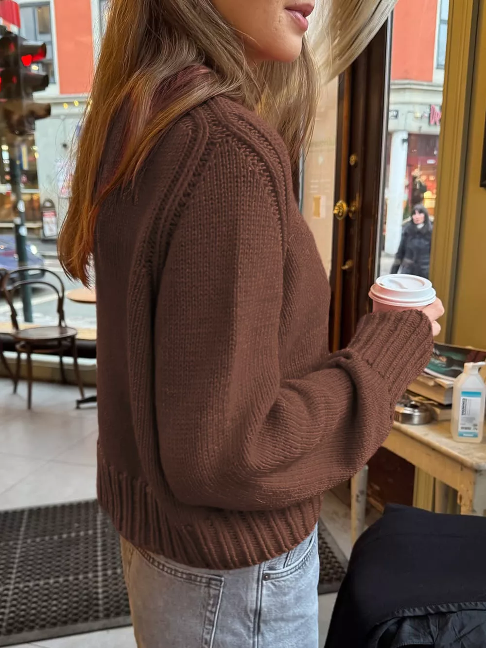 Ribbed Round Neck Sweater, image 4