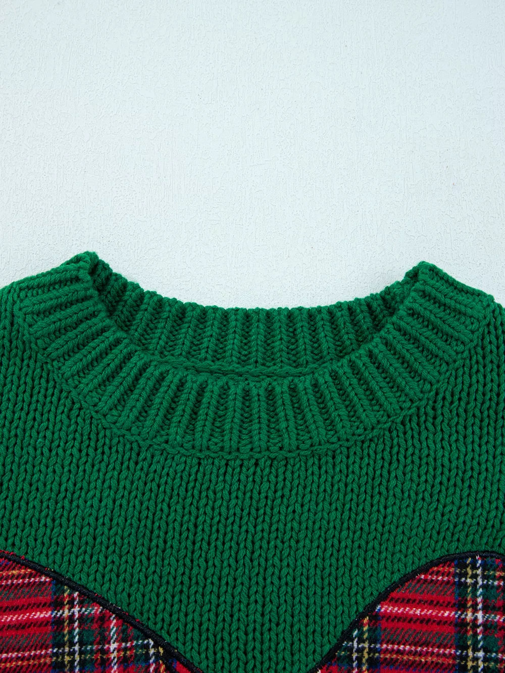 Plaid Bow Graphic Christmas Sweater, image 4