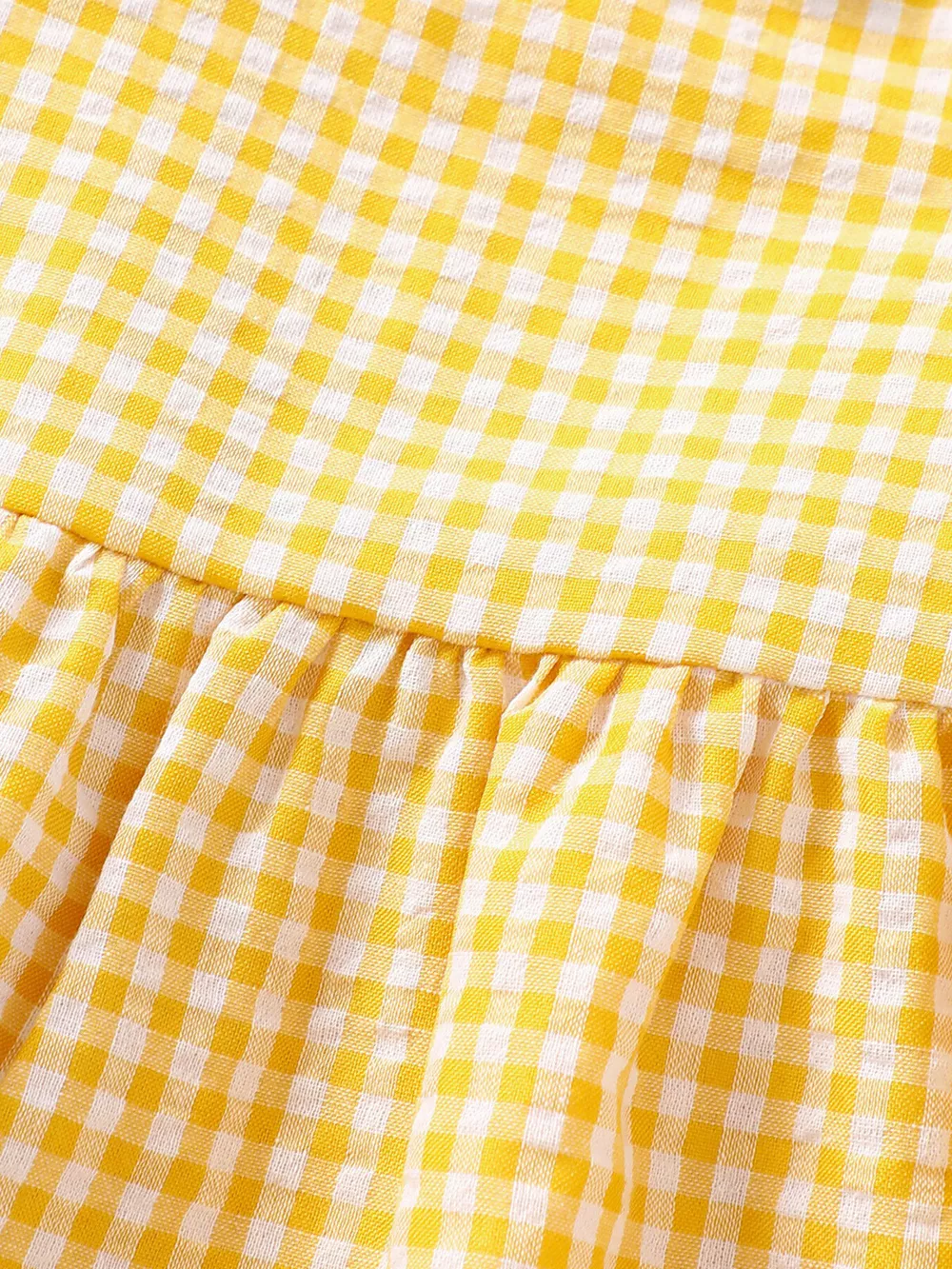 Children's Gingham Ruffle Trim Sleeveless Top & Pants Set, image 4