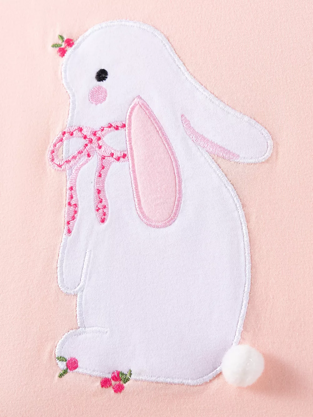 Children's Bunny Embroidered Top & Capri Leggings Set, image 2