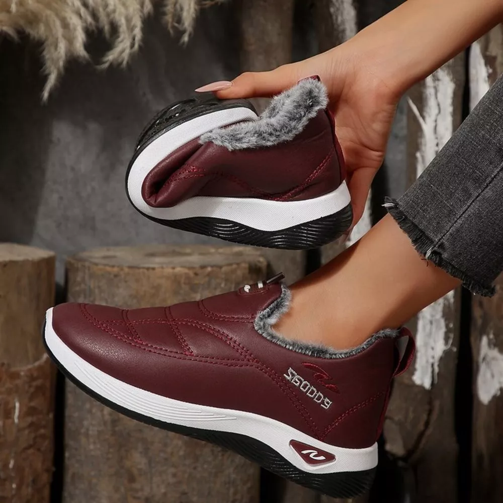 Plush Round Toe Platform Shoes, image 5