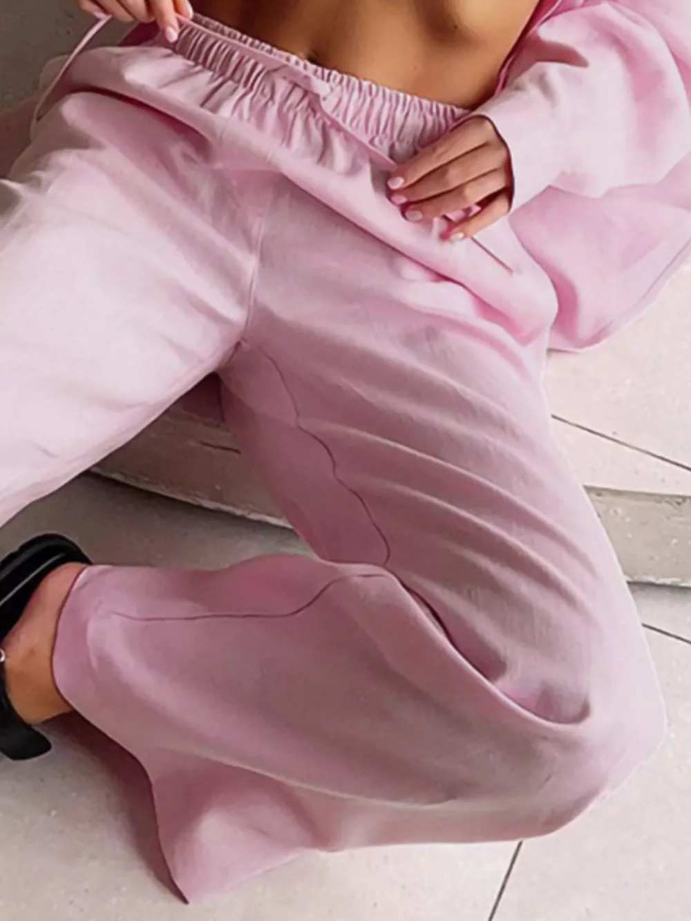 Relaxed Fit Button Up Shirt and Pants Two-Piece Set, image 5