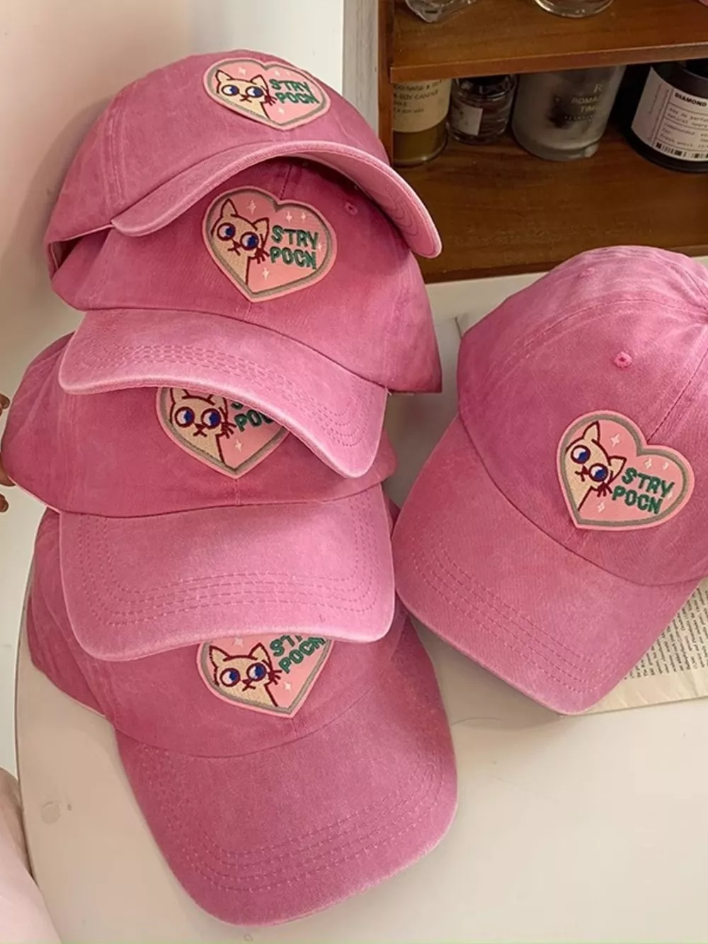 Heart Cat Baseball Cap, image 3