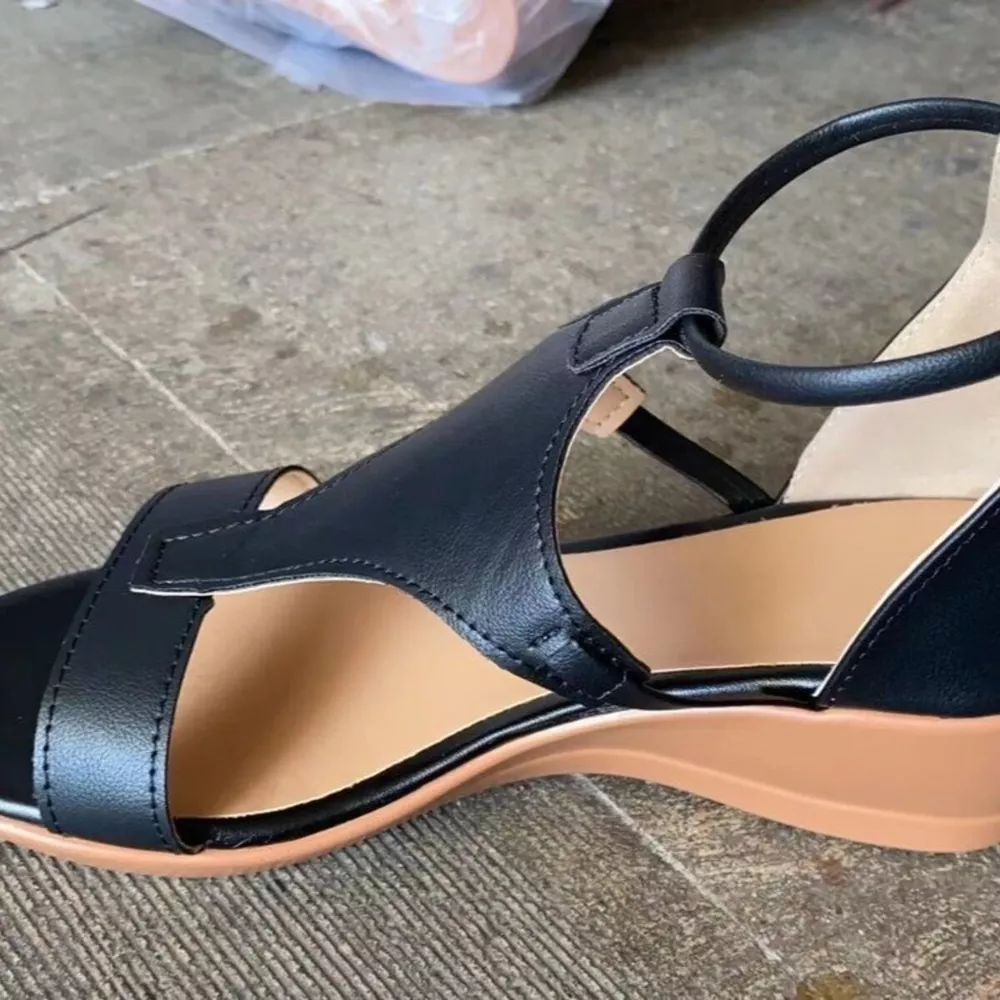 Open Toe Wedge Sandals, image 2
