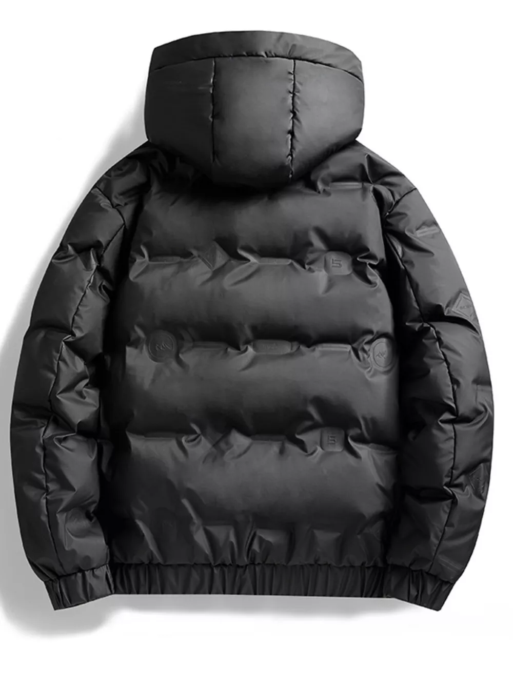 Men's Plus Size Hooded Padded Puffer Jacket, image 5