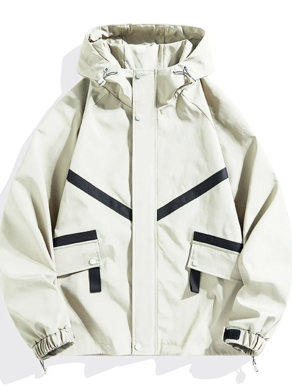 Men's Full Size Casual Hooded Zip-Up Outerwear Plus Size, image 3