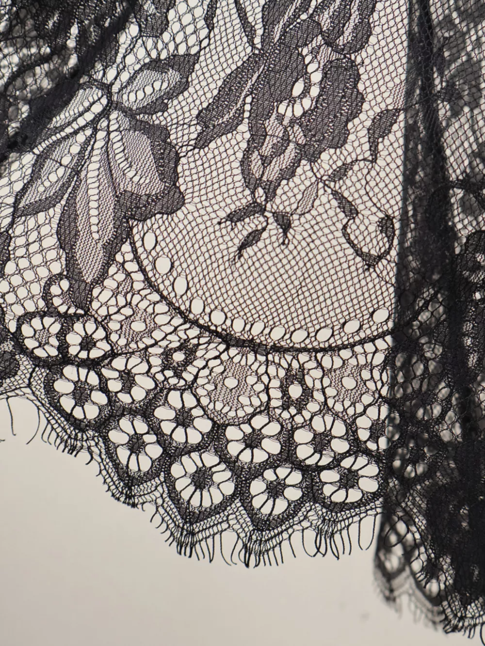 Lace Corset Mini Dress Set with Sheer Overlay, image 13