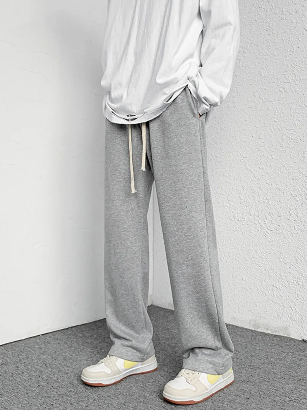 Men's Drawstring Wide Leg Pants, image 5