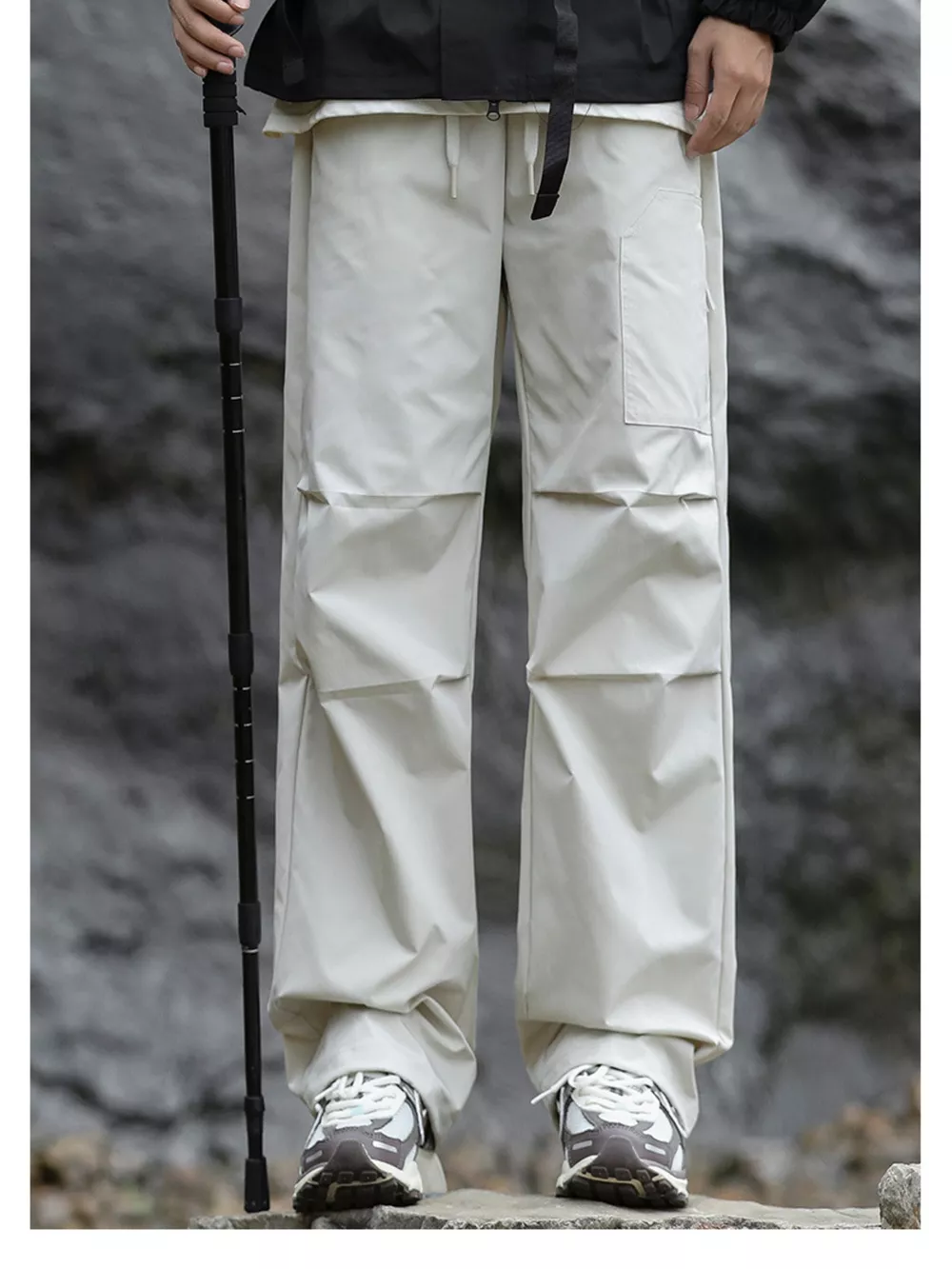 Men's Plus Size Loose Fit Multi-Pocket Cargo Pants, image 3