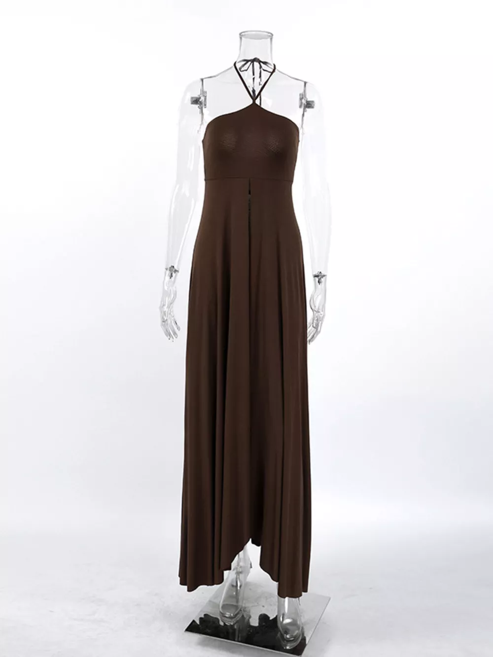 Halter Neck Split Longline Cami, image 5