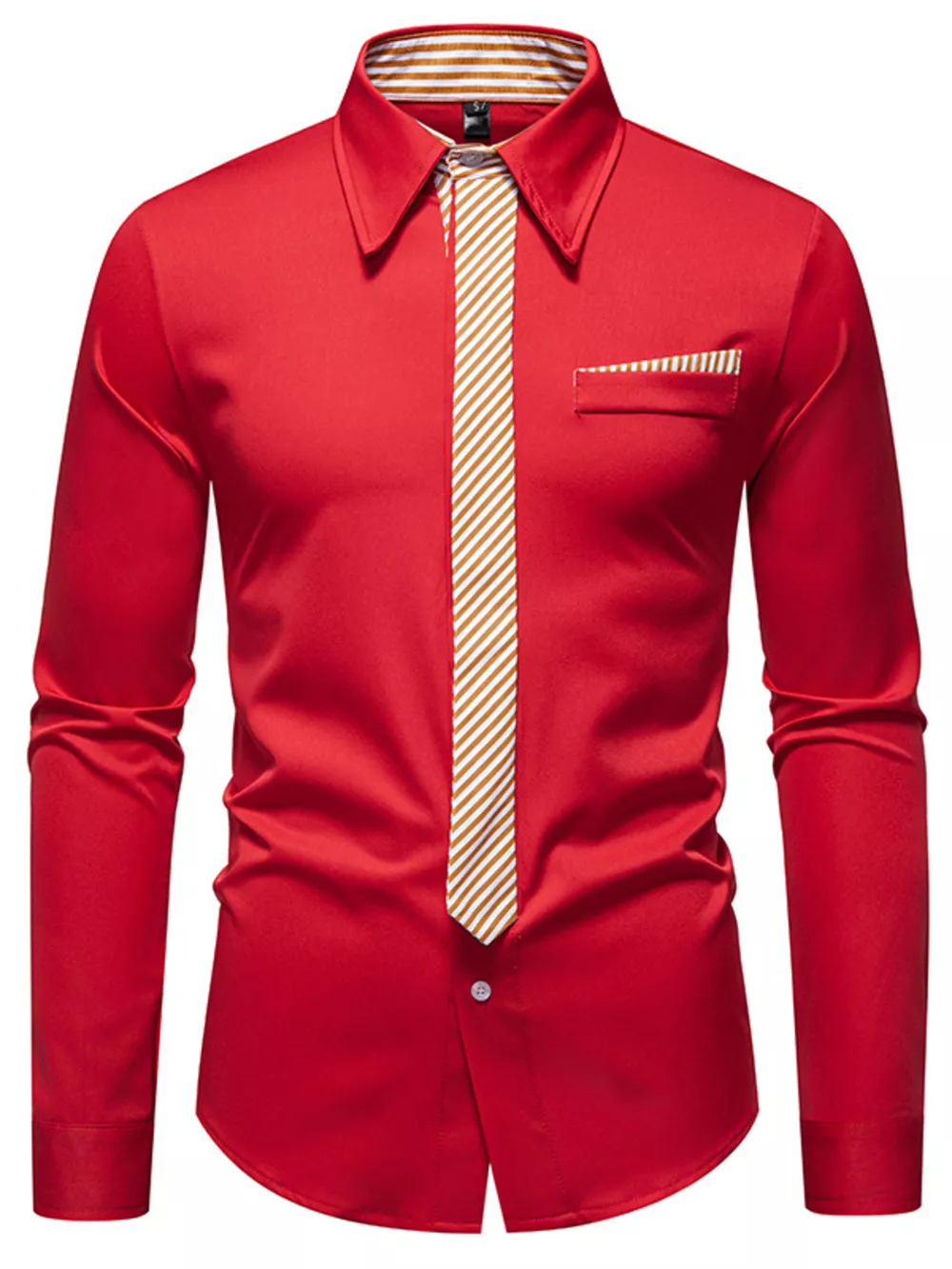 Men's Button Up Long Sleeve Shirt, image 2